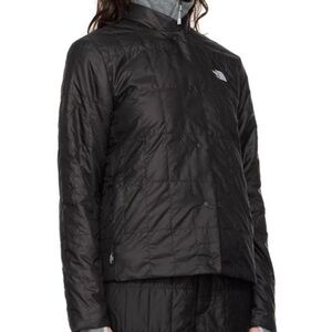 The north face black circaloft light weight snap button front jacket small